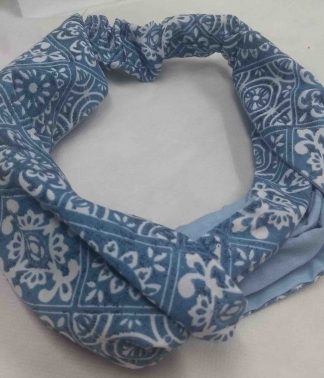 Faixa azul com desenho