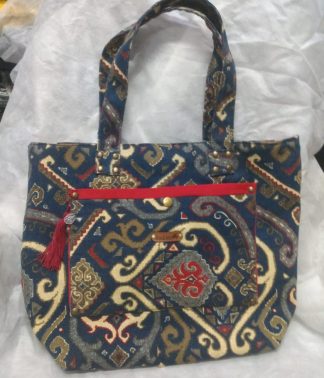 Bolsa em Tecido Jeans Estampado