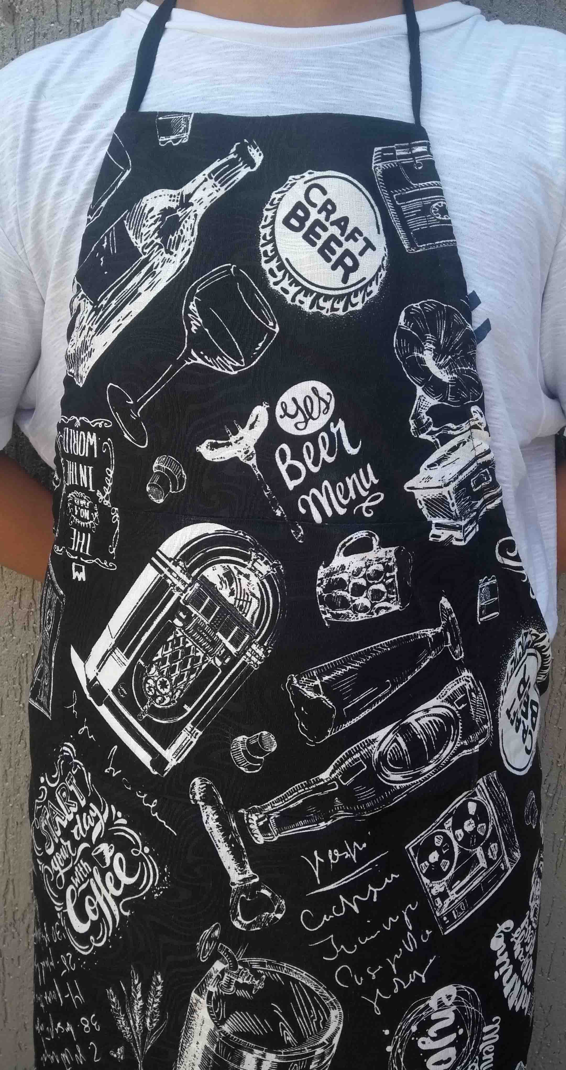 Avental Dupla Face com Estampa de Cerveja - Imagem 2