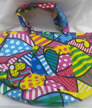 Bolsa em Tecido Estampa Romero Brito