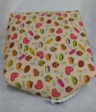 cesto de pão cupcake embaixo