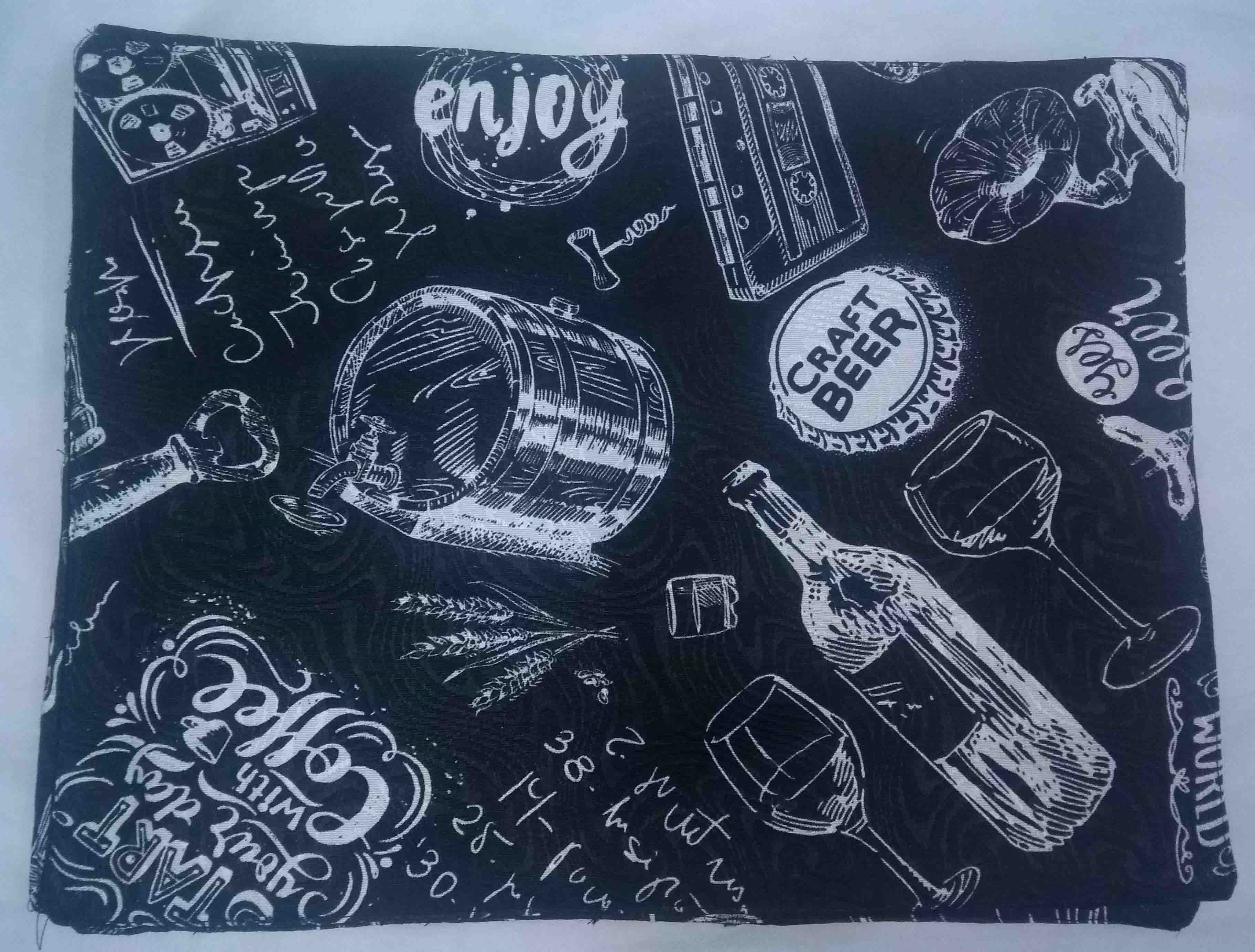 Jogo Americano em tecido impermeável Dupla Face com Estampa de Cerveja - Imagem 2