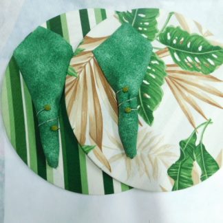 Souplast Dupla Face  - Costela de Adão e Listrado em verde
