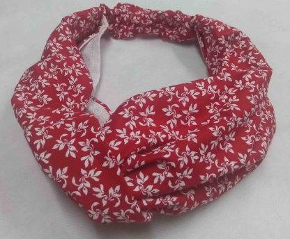 Faixa de Cabelo Vermelha em Tecido com Opções de Estampas - Image 2