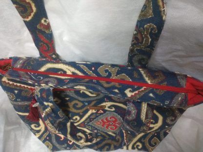 Bolsa em Tecido  Jeans Estampado - Image 3