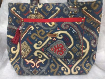 Bolsa em Tecido  Jeans Estampado - Image 4