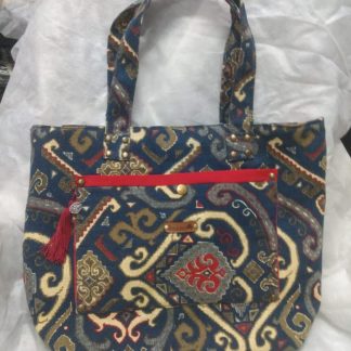 Bolsa em Tecido  Jeans Estampado