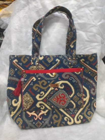 Bolsa em Tecido  Jeans Estampado