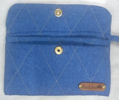 Carteira de Mão Azul Jeans - Image 2