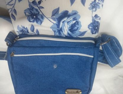 Bolsa Azul Jeans em Tecido Impermeável - Image 4