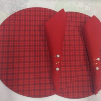 Souplast com Estampa Vermelha Xadrez