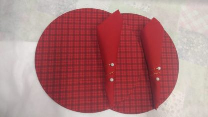 Souplast com Estampa Vermelha Xadrez