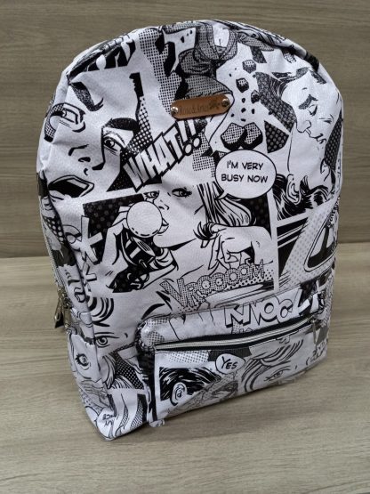 Bolsa Mochila em Quadrinhos Retrô