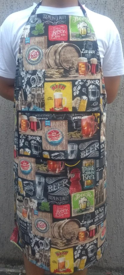 Avental com Estampa de Cerveja Colorido