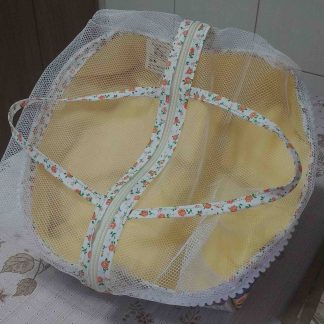 Cesto de Pão com Estampa Azul Florida