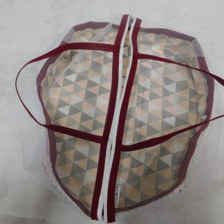 Cesto de Pão com Estampa de Cupcake