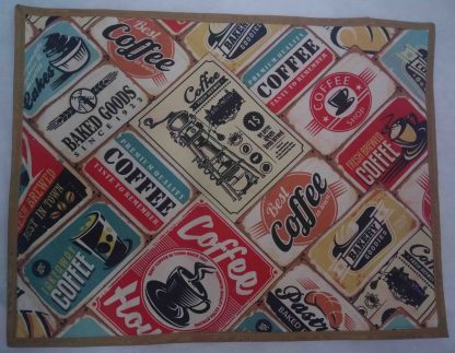 Jogo Americano em Tecido Impermeável Dupla Face com Estampa de Café - Image 3