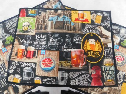 Jogo Americano em Tecido impermeável  Dupla Face com Estampa de Cerveja - Image 2