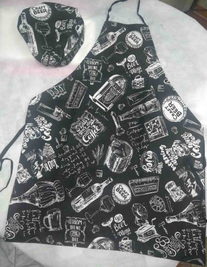 Kit Chef Masculino com Estampa de Cerveja